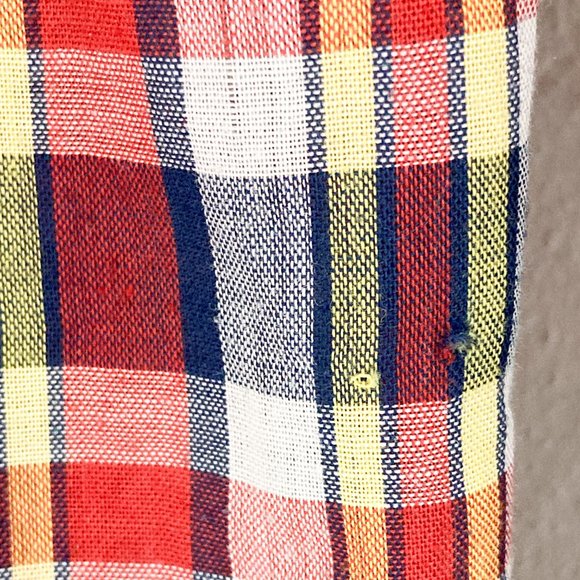 1980's Wrangler Snap Button Plaid Cotton Long Sleeve Shirt, Women's M - Picture 13 of 13